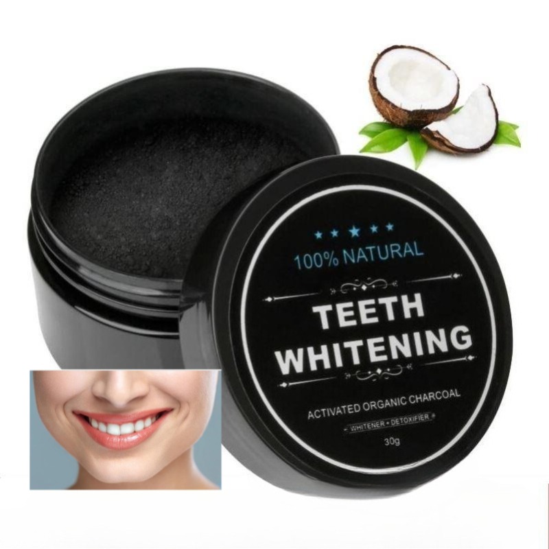 Teeth Whitening Flash - 1 Kotak Bubuk Pemutih Gigi Arang