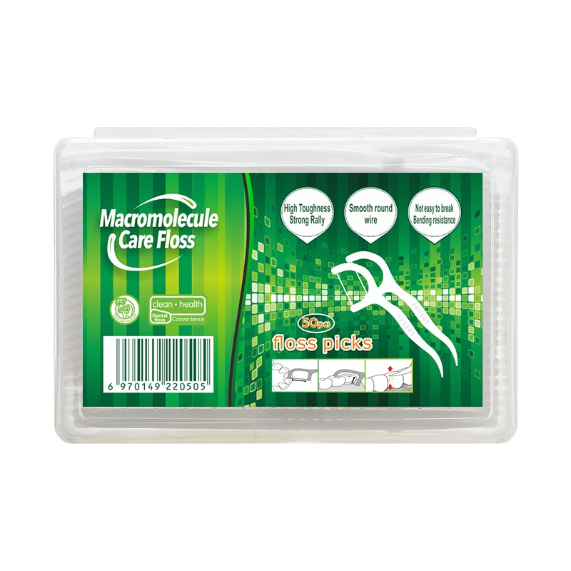Dental Floss Picks - 50 Buah Tusuk Benang Gigi Tusuk