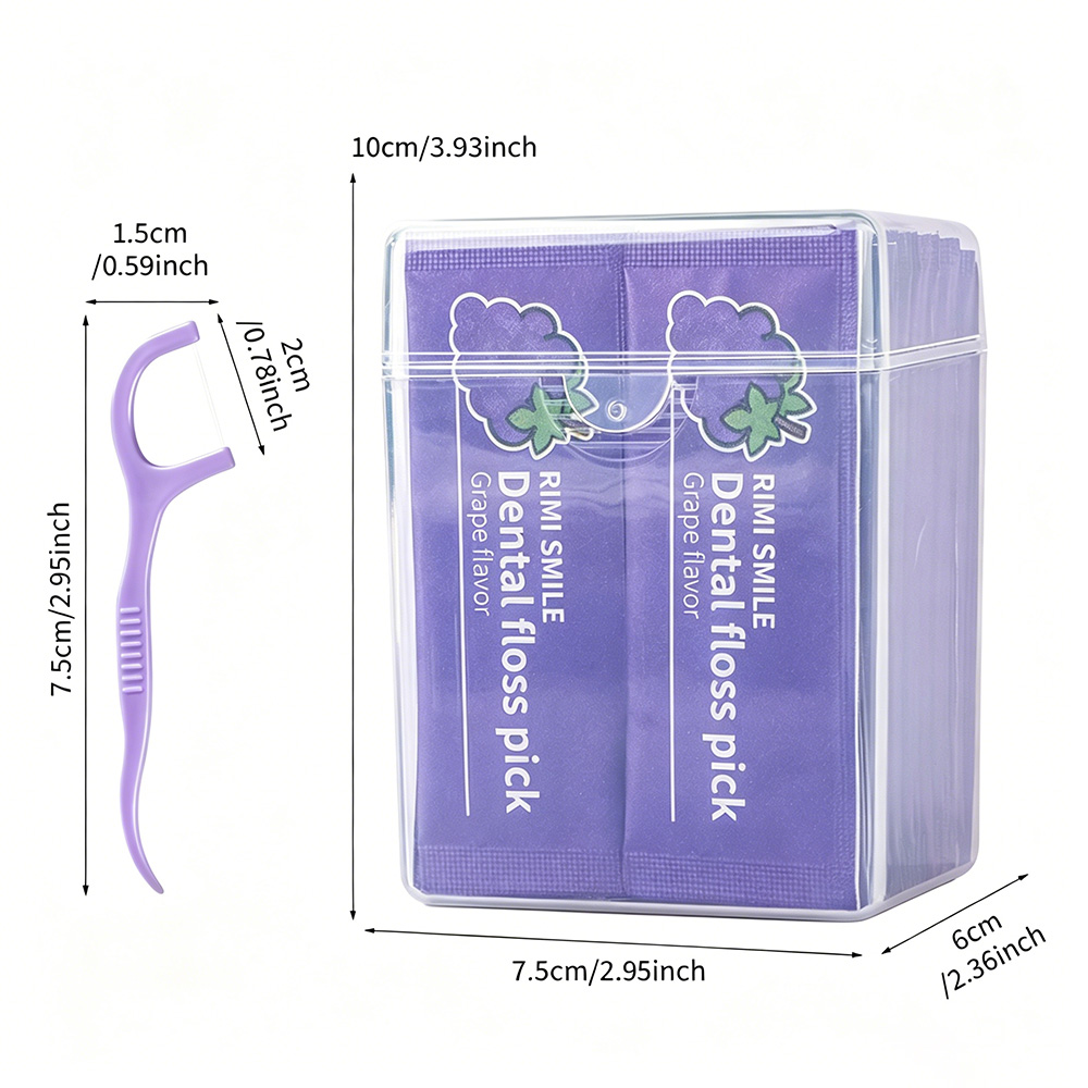 Tusuk Gigi Beraroma Anggur Ter - Dental Floss Picks ulasan dan harga
