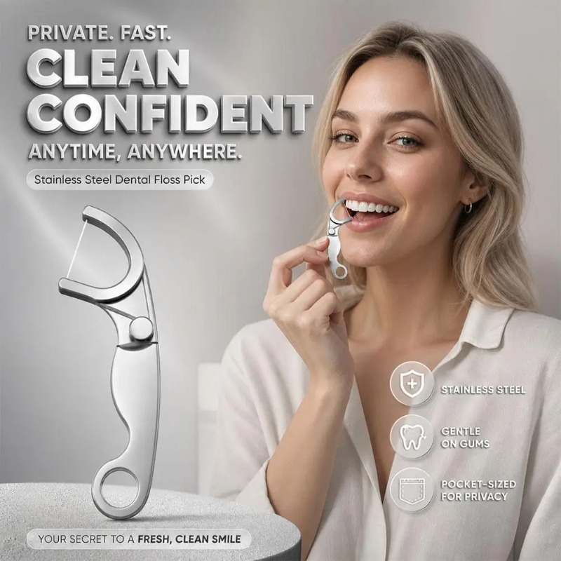 Tusuk Gigi Stainless Steel yan - Dental Floss Picks ulasan dan harga