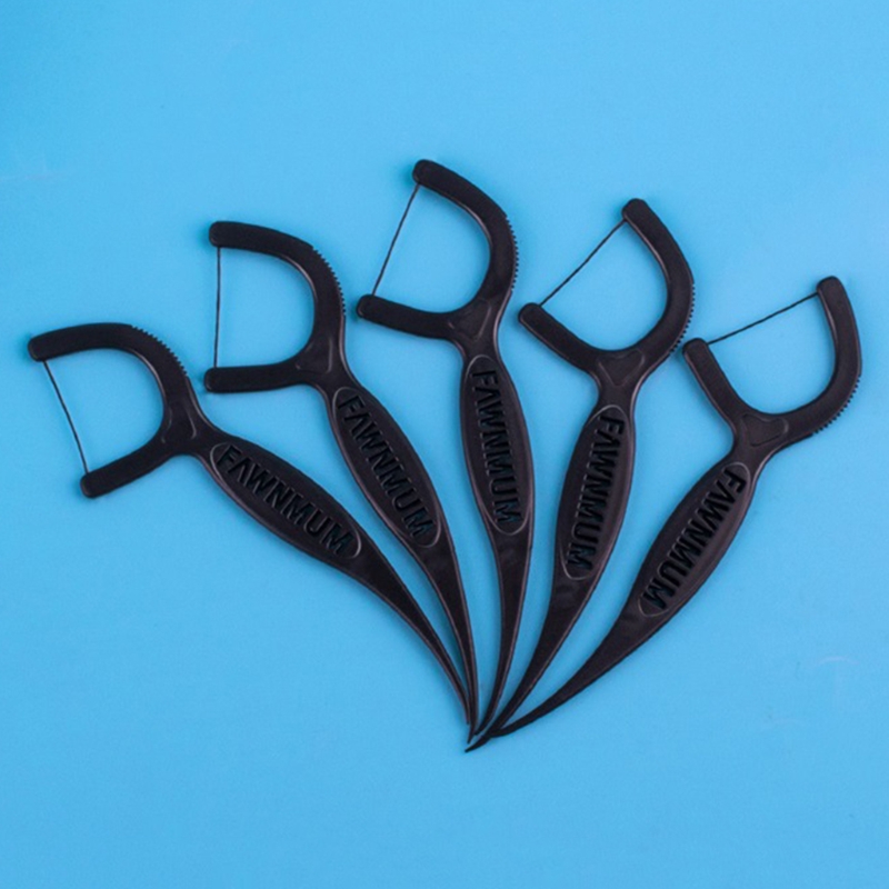 50 Buah Benang Gigi Tusuk Gigi - Dental Floss Picks ulasan dan harga