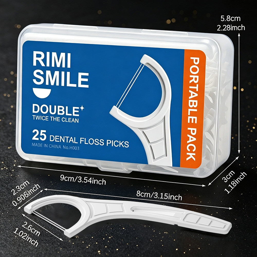 Pembersih Gigi Portabel Ganda  - Dental Floss Picks ulasan dan harga