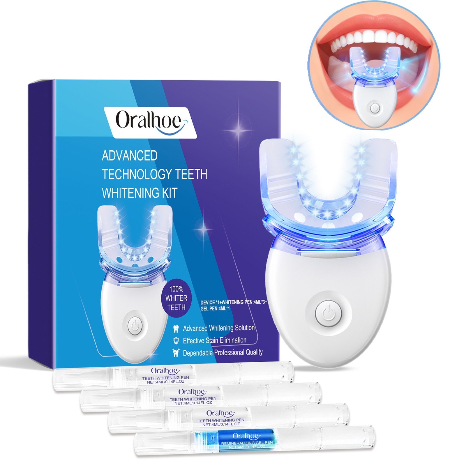 Kit Lampu LED Pemutih Gigi Pro - Teeth Whitening With Peroxide ulasan dan harga