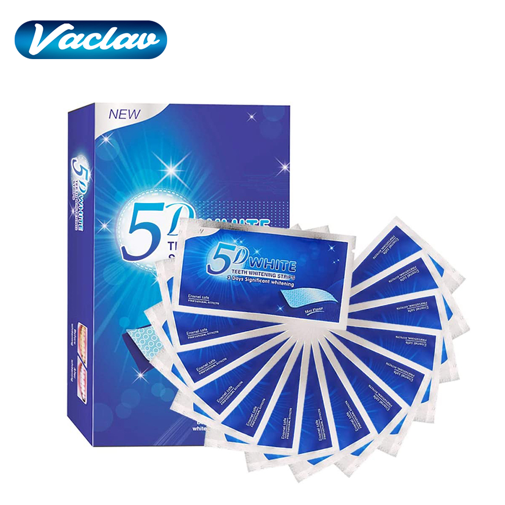 Strip Pemutih Gigi 5D Gel Pemu - Teeth Whitening With Peroxide ulasan dan harga